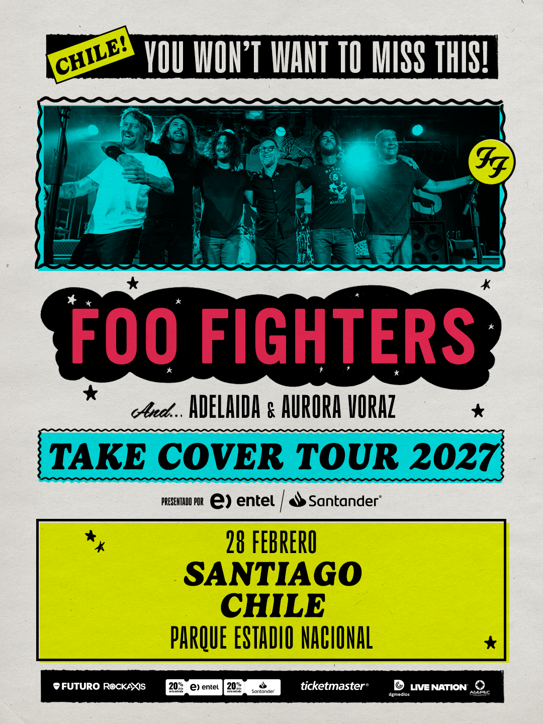 Foo Fighters agenda su regreso a Chile